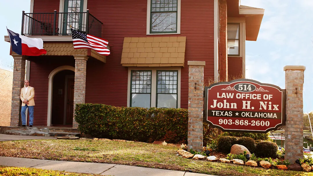 The Law Office of John H. Nix at 514 N. Elm Street in Sherman, Texas